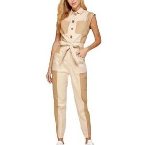 NWT | Utilly Beige Color Block | Jumpsuit | Strut & Bolt |‎ Large | SKU318
